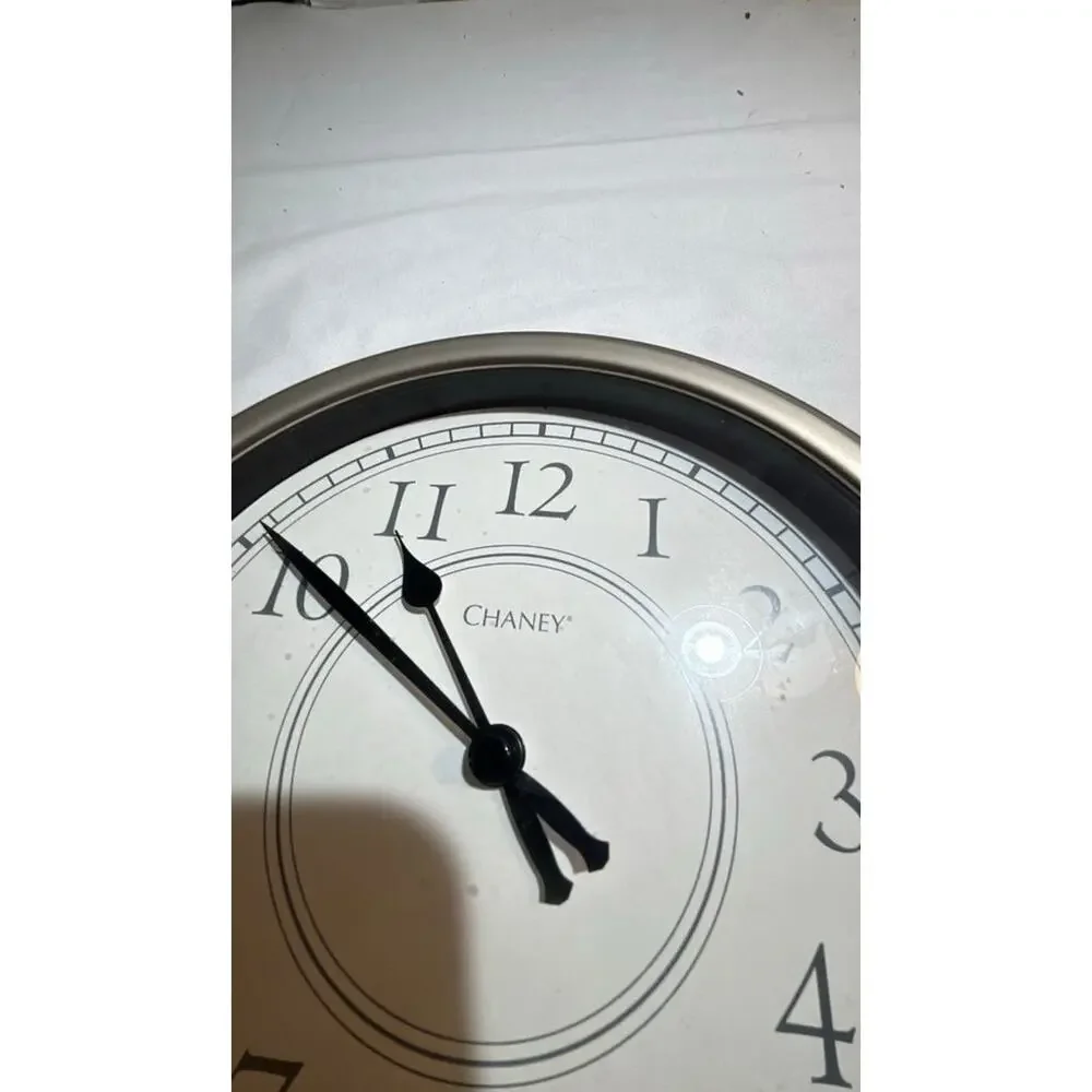Chaney Wall Clock with Metal Frame